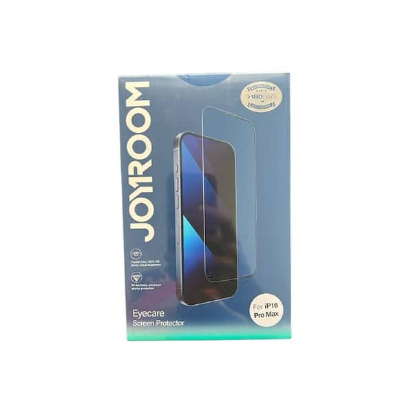 Joyroom JR-MLG0287 Tempered Glass Screen Protector for iPhone 16 Pro Max - Full Coverage with Easy Installation Kit