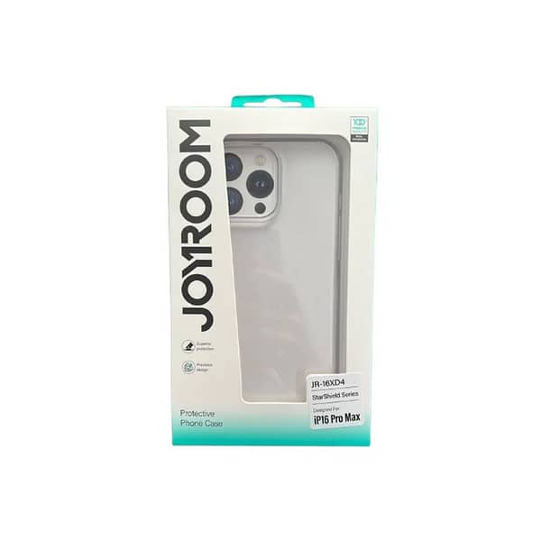 Joyroom 16XD4 Transparent Magnetic iPhone 16 Pro Max Case - Slim, Shockproof Silicone with Anti-Scratch and Wireless Charging Support