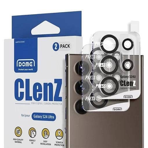 Whitestone Camera Protector Ring for Samsung Galaxy S24 Ultra - 2 Pack