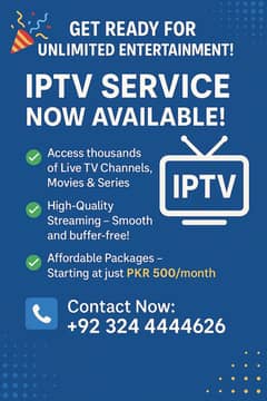 IPTV Service - Live TV, Movies & Series
