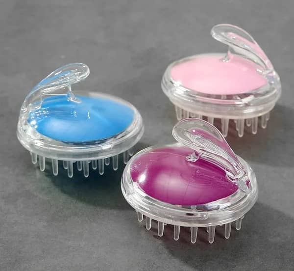 Non-Slip Silicone Hair Scalp Massager and Shampoo Brush for Dandruff Control