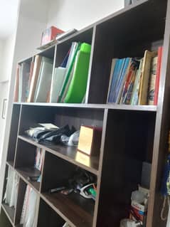 Big Size Brown Wooden Bookshelf for Sale – Excellent Condition