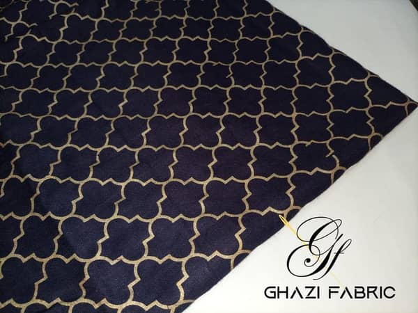 Ghazi Fabric Unstitched Women's Shirt and Trouser 1 Piece Suit - Durable Linen Fabric