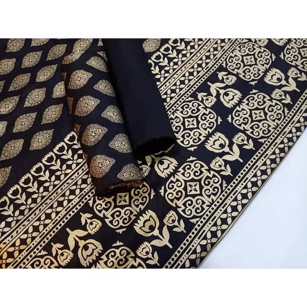 Ghazi Fabric Linen Unstitched 3-Piece Set
