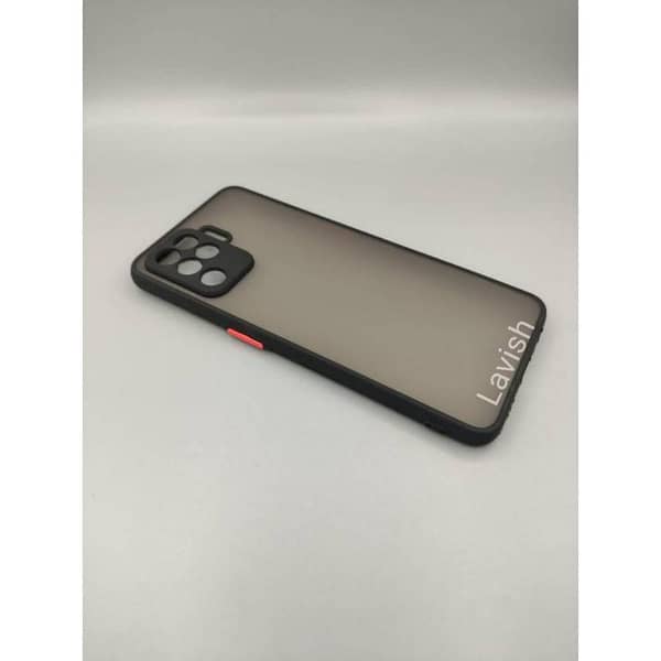 OPPO F19 Pro TPU Case with Matte Finish and Camera Protection - Shockproof Design