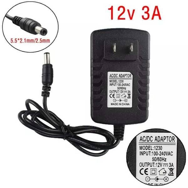Shopikbuzz 12V 3A 36W AC to DC Power Adapter