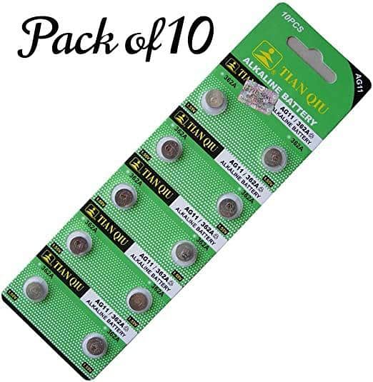 Tianqui LR721H 362 1.5V Alkaline Coin Button Cell Batteries - Compatible with SR721SW, SR58, V362, S721E, AG11, LR721