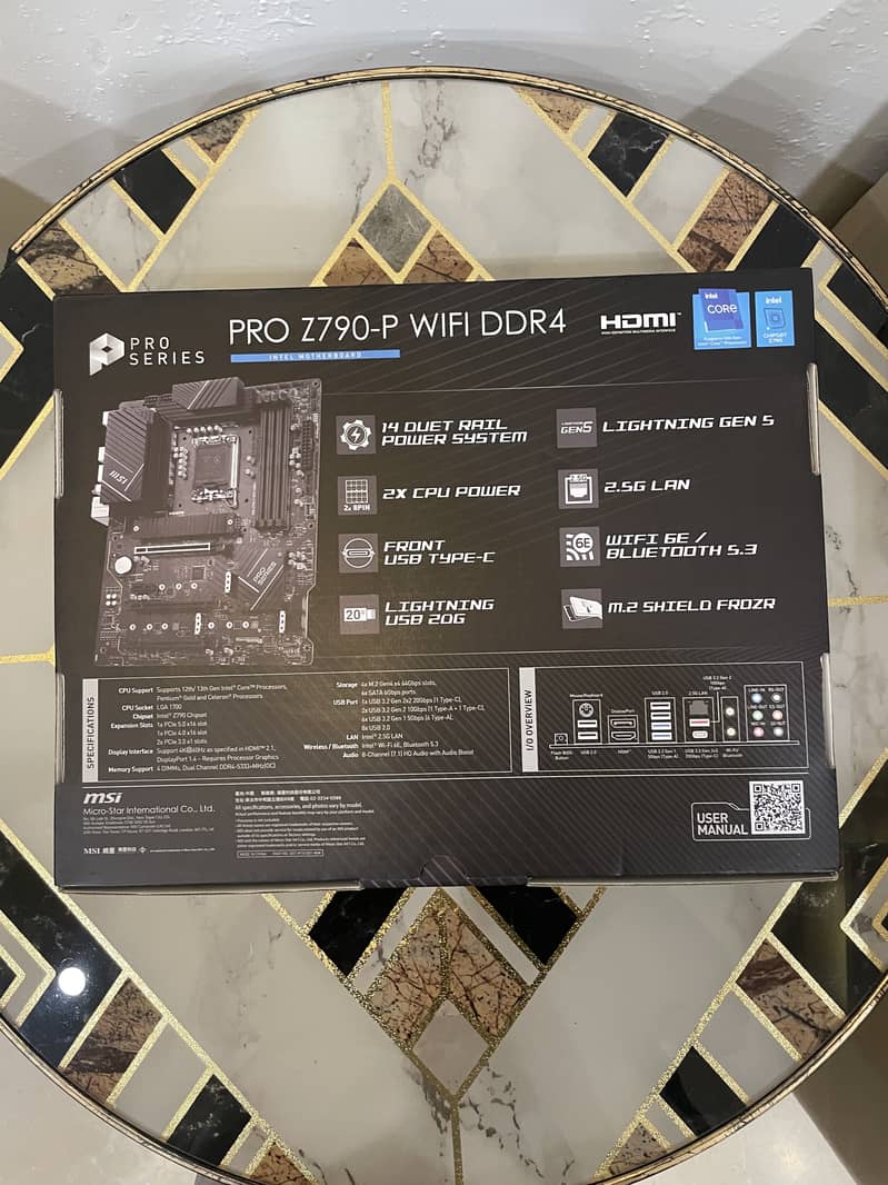 Msi Z790 pro p ddr4 (wifi +bluetooth) 1