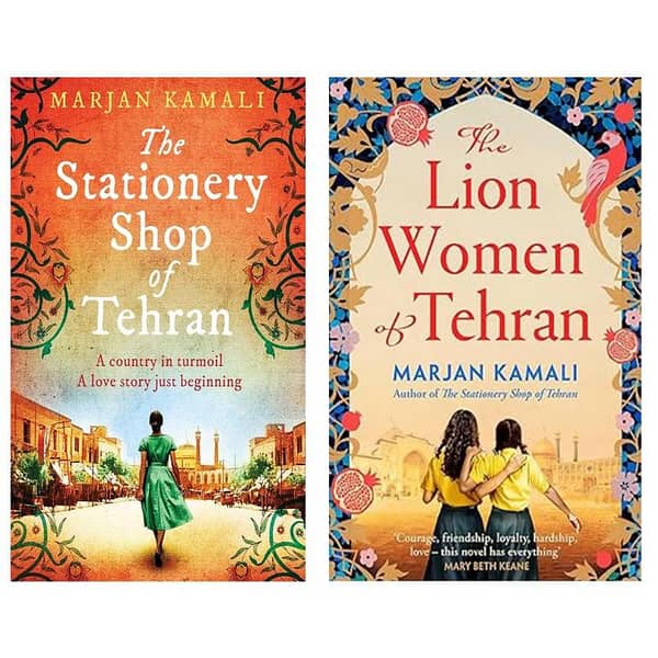 Set of 2 Novels by Marjan Kamali: The Stationery Shop of Tehran & The Lion Women of Tehran