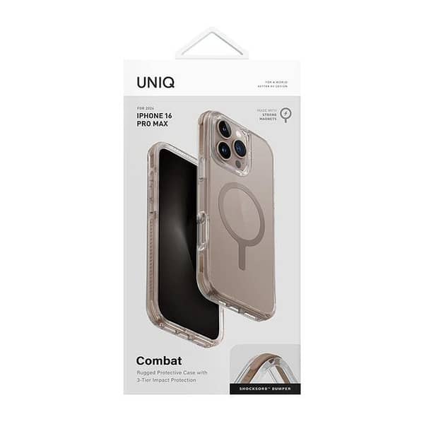 Uniq Combat MagClick MagSafe Charging Case for iPhone 16 Pro Max - Gold