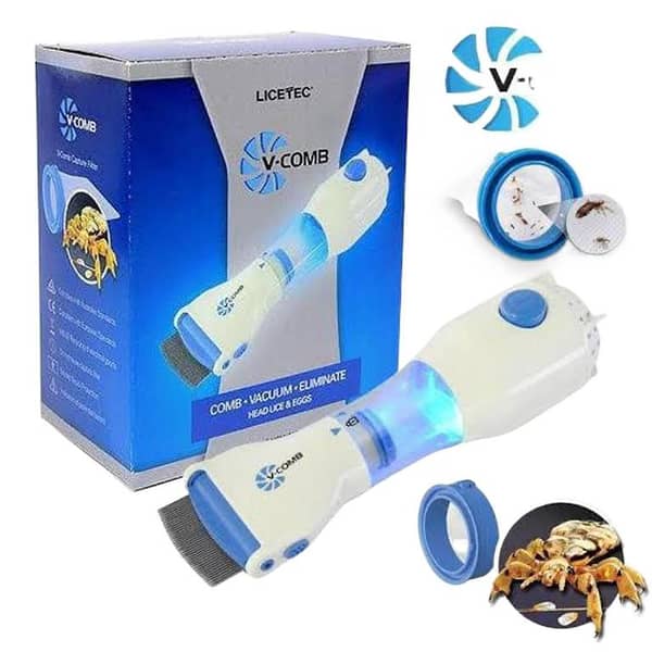 V Comb Electric Lice Removal Machine with Filter | Anti-Lice Treatment Device
