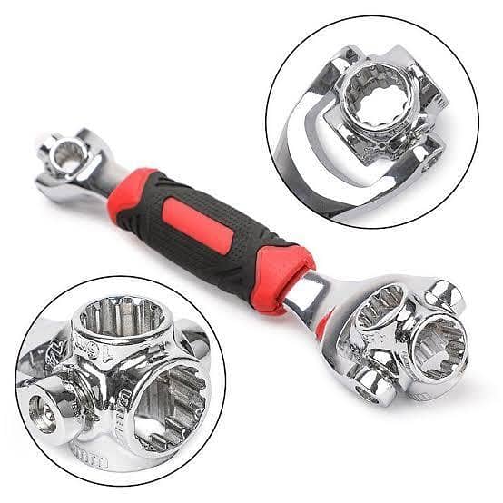 Tiger 48 in 1 Key Multi-function Pliers for Spline Bolts and Torx - 360 Degree 6-Point and 12-Point Tools for Car and Furniture Repair
