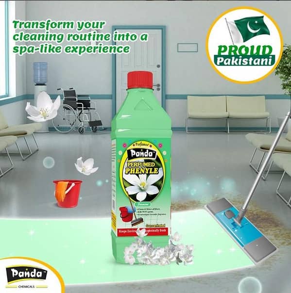 Panda Jasmine Disinfectant Floor Cleaner 500 ML - 99.9% Germ Kill for Homes, Offices, Hospitals & Commercial Use