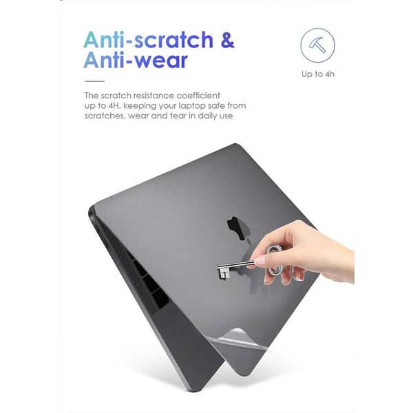 4-in-1 Skin Protector for MacBook Air A2337, A2179, A1932 - Top, Bottom, Touchpad & Palm Rest for 13-inch Models (2018-2020)
