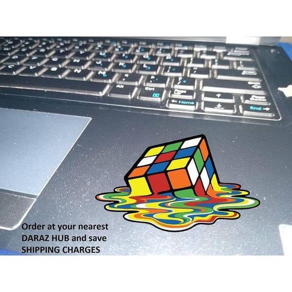 Rubic Cube Stickers for Laptops and Mobiles - Customizable 3x3 inch High-Quality Stickers for Kids and Adults