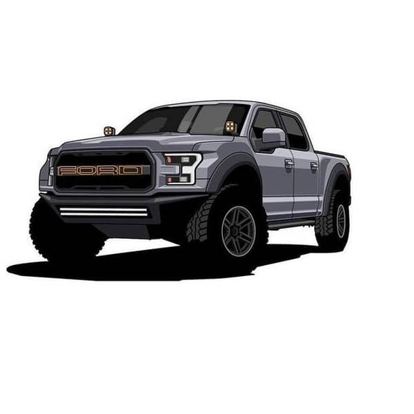 3 inch x 3 inch Ford Car Sticker