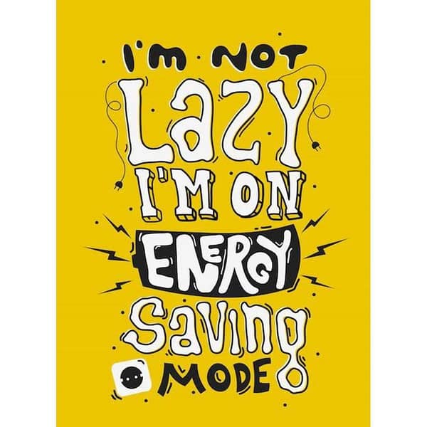 3x2 Inch Energy Saving Mode Sticker