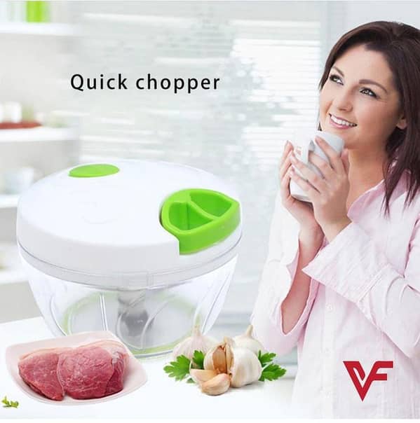 Multifunctional Manual Food Chopper for Vegetables, Meat, and More - Hand Pull Type Mini Turbo Chopper