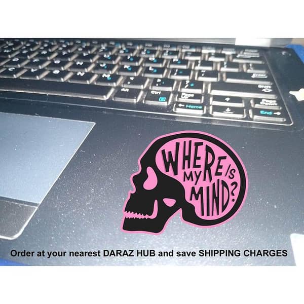 Skull Laptop Sticker - Fun Decorative Art for Laptops, Mobile Back, Notebooks, and More