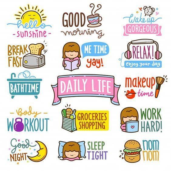 Set of 15 Aesthetic Art Stickers for Mobile, Laptop, and Daily Items - Size 3 to 4 cm