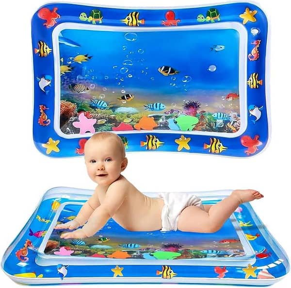 Inflatable Sensory Baby Play Mat, 50 x 69 cm - Water Mat for Tummy Time and Growth Activities