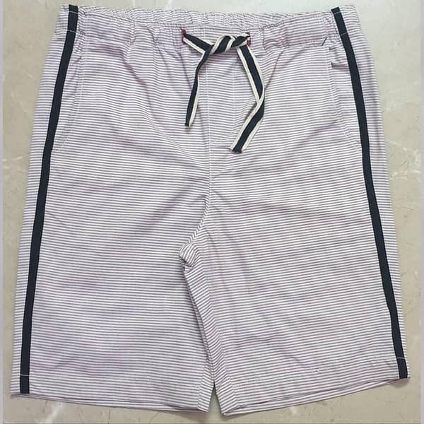 Hashback Men's Striped Summer Shorts - Premium Quality Seersucker Stretch Shorts