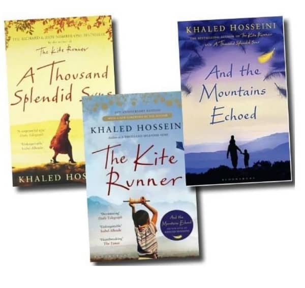 Collection of 3 Novels by Khaled Hosseini: The Kite Runner, And the Mountains Echoed, A Thousand Splendid Suns