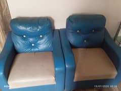 Slightly used 2 single sofa's available for urgent sell