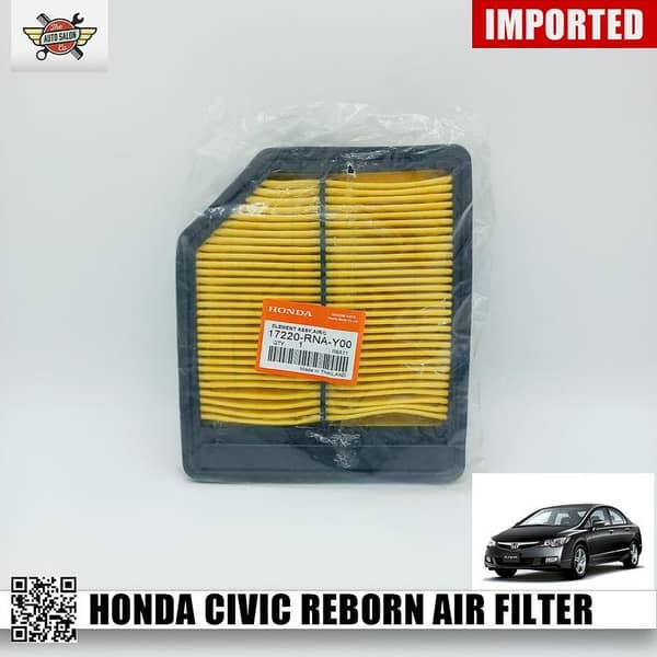 Honda Civic Reborn Air Filter 17220-RNA-Y00 - Imported Genuine Part