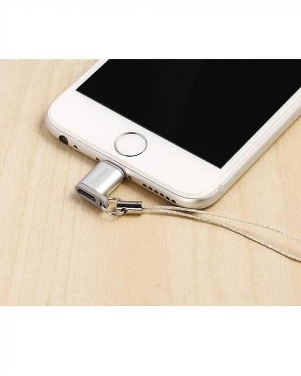 Remax RA-USB2 Micro USB to Lightning Charging and Data Sync Converter for iPhone - Gold