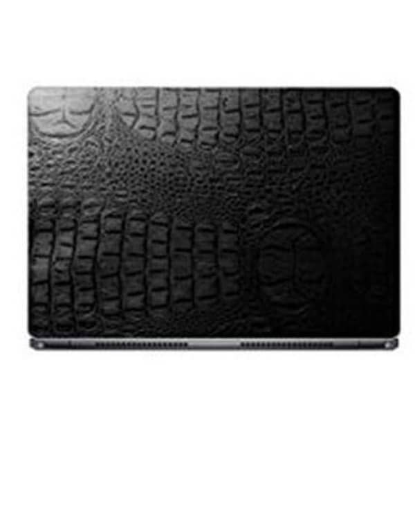 Crocodile Texture Universal Laptop Back Skin - Black