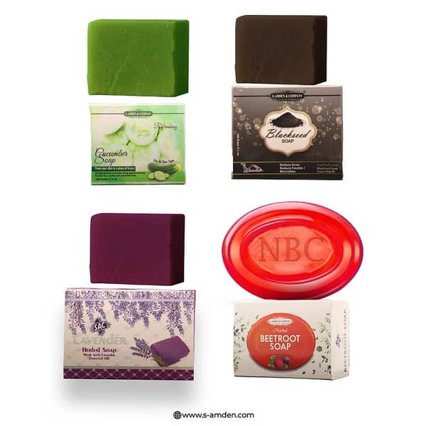 SAC Herbal Soap Set of 4 - Natural Fragrances for Bath and Body