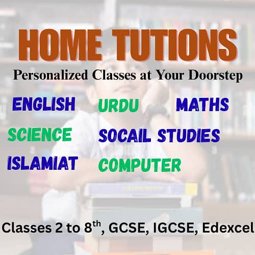 Home Tuition | Home Tutor | Online Tutor | Matric | Fsc | O/A level 1