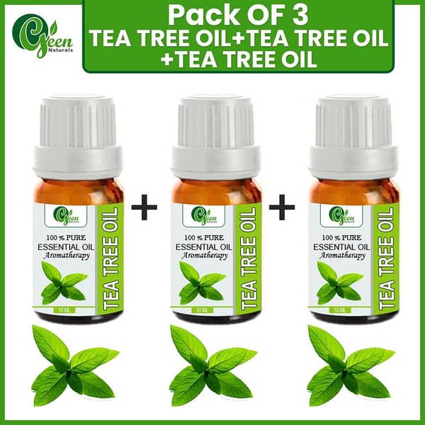 Set of 3 Tea Tree Essential Oils - 100% Pure and Natural Aromatherapy Oils | TeaTree Oil