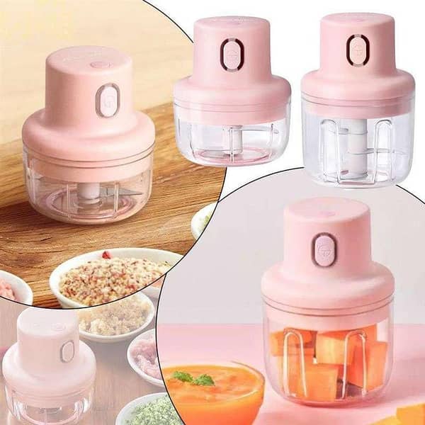 FRAKIN Mini Electric Chopper, Rechargeable 250ml Single Bowl Food Processor