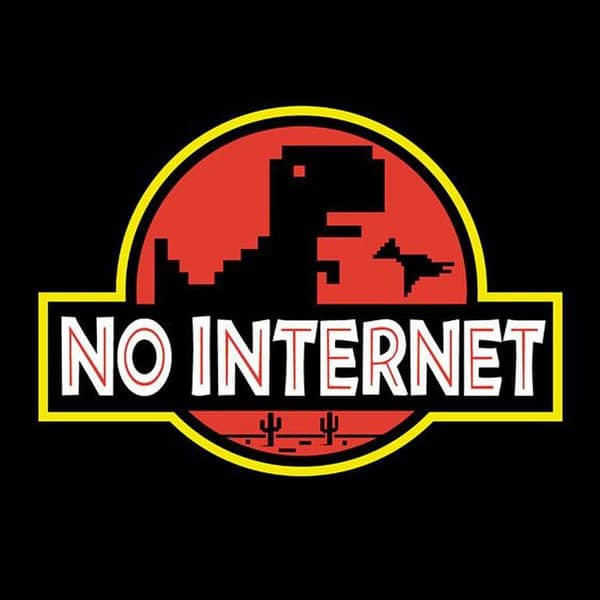 3x3 Inch No Internet Sticker