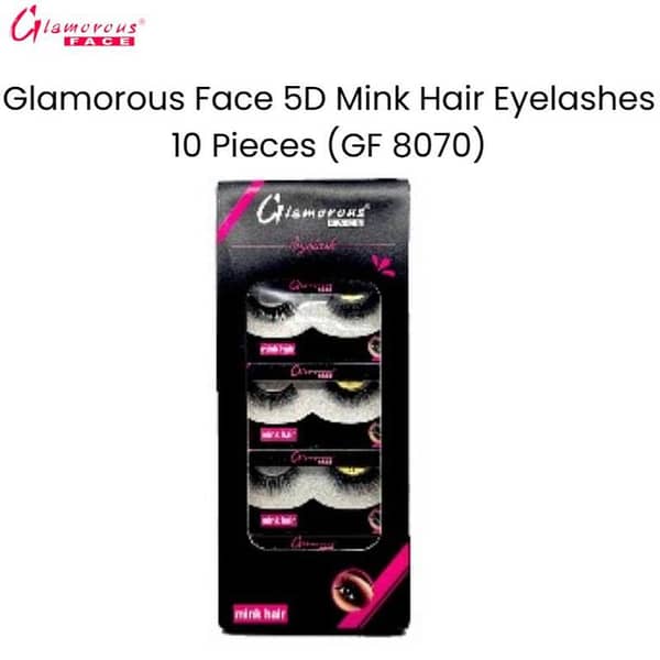 Glamorous Face 8D Mink Eyelash Set - 10 Pairs (Model GF 8070)