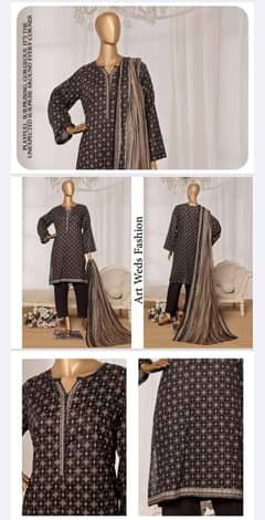 3Pcs Fabric Suits Available