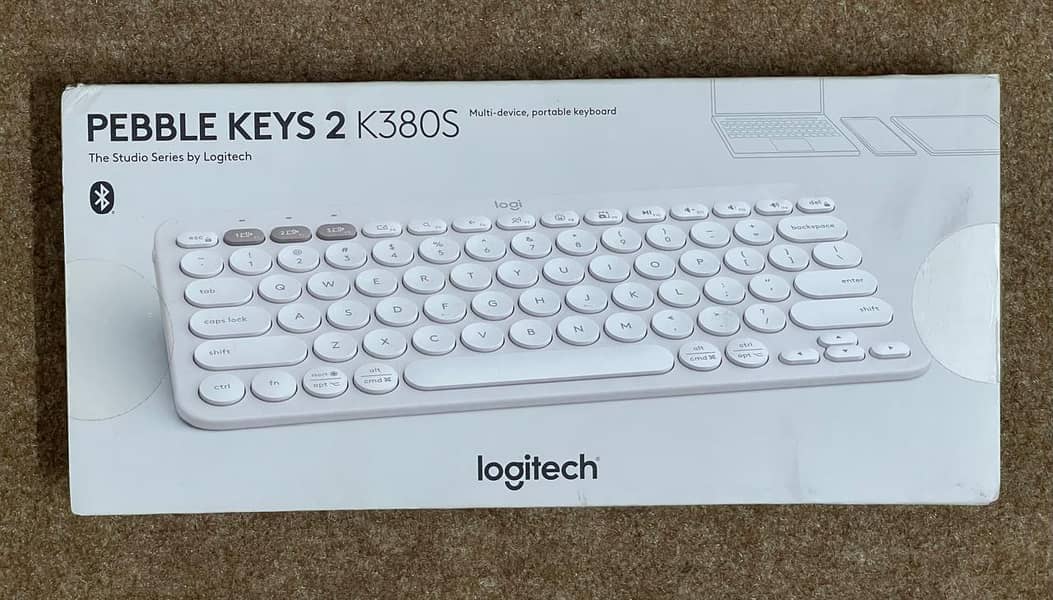 Logitech K380s Pebble Keys 2 Bluetooth Wireless Keyboard 0