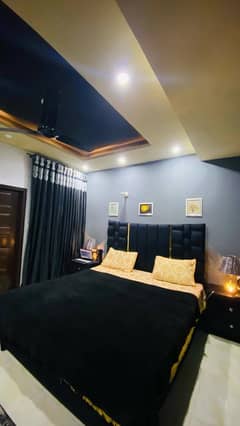 Bed set with side table & dressing table without mattress