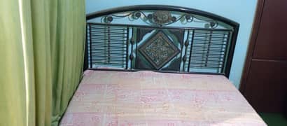 Heavy Iron Bed With Mattress Full Size For Sale