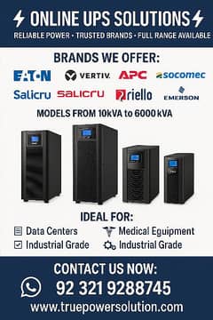 Online UPS 1000KVA 500KVA 300KVA 200KVA 100KVA 120KVA 160KVA 1MW AVR