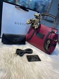 Trendy Girl's Hand Bag Set - 2 Pcs Rexine Plain Design
