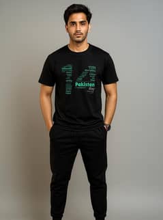 Man's printed suit for 14 August 