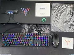 Team wolf 3-in-1 Mechanical Gaming Combo | RGB Backlit 104 keys Combo