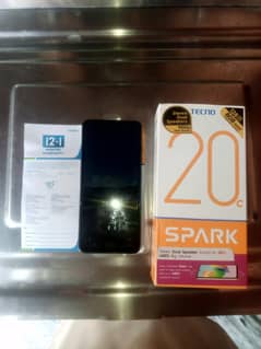 Tecno spark20c 8/128 with box call or Whatsapp 03074937491