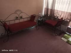 iron 4 seater sofa 2+1+1
