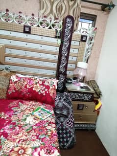 bed complete set |  wooden bed | wooden dressing table | wooden almari