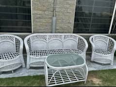 Cane Chair Set