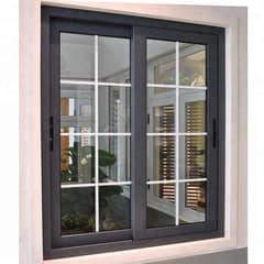 aluminium window & glass stairs terrace openable door 12mm partition